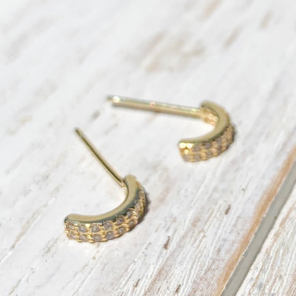 14k gold plated Tiny Earrings